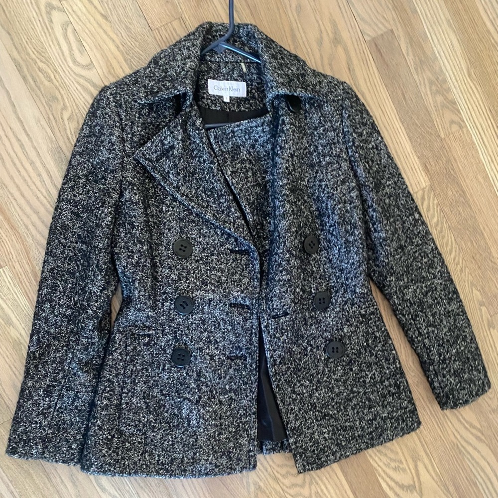 Calvin Klein Black Peacoat